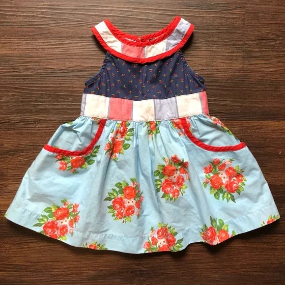 Matilda Jane Holiday Parade Dress Brilliant Daydream Cherry Floral Summer 2T - Picture 6 of 14